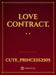 LOVE CONTRACT. . . Book