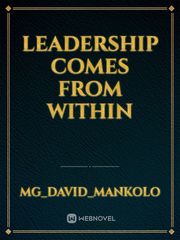 Leadership comes from within Book