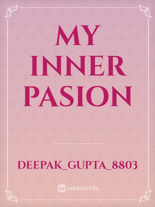 My inner pasion Book