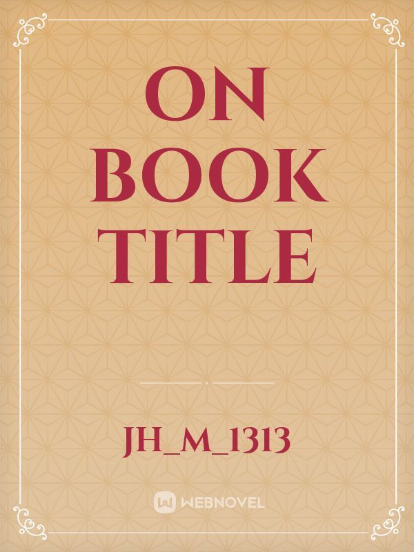 On book title