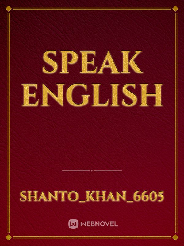Speak English Book