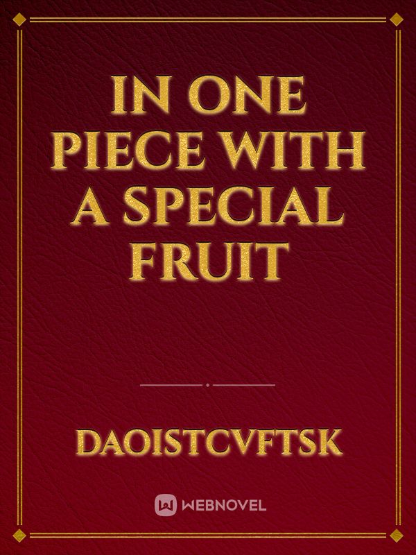 In One Piece With A Special Fruit Book