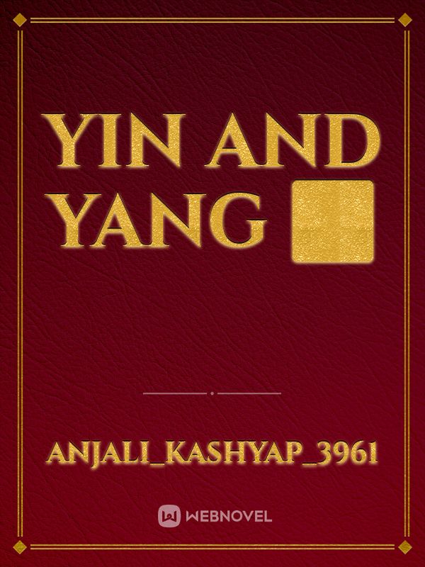 yin and yang ☯️ Book
