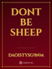 dont be sheep Book
