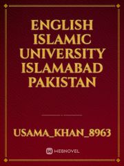 English Islamic University Islamabad Pakistan Book