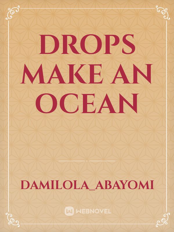 Drops make an ocean Book