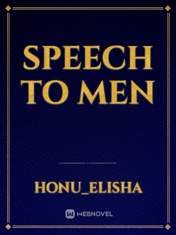 Speech to men