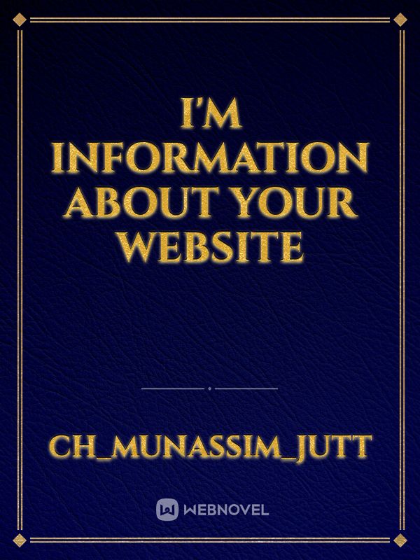 I'm information about your website Book