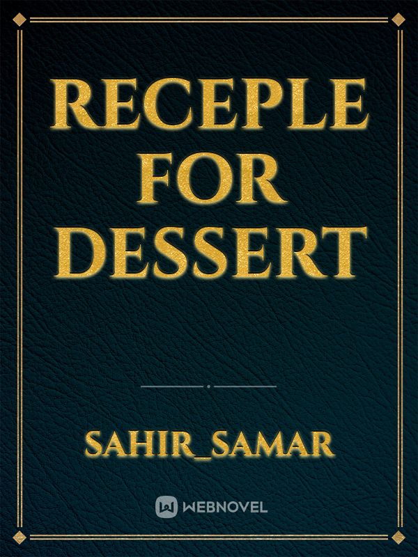Receple for dessert Book