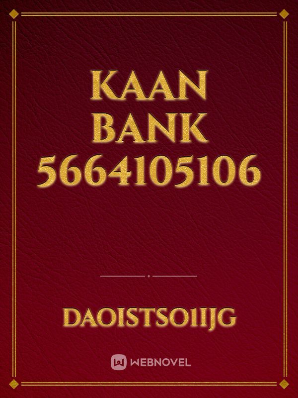 kaan bank 5664105106