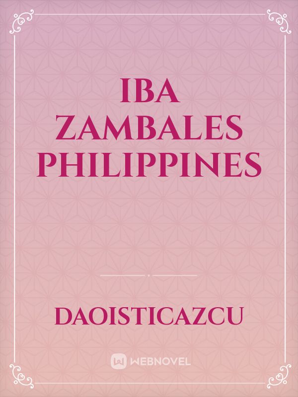 iba zambales Philippines Book