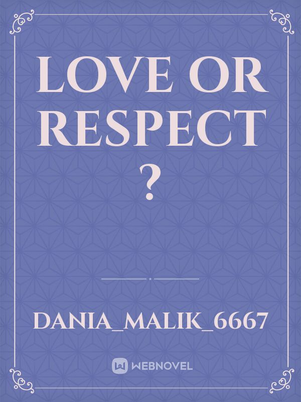 Love or Respect ? Book