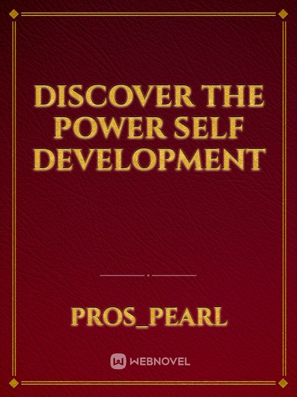 Discover the Power Self Development Book