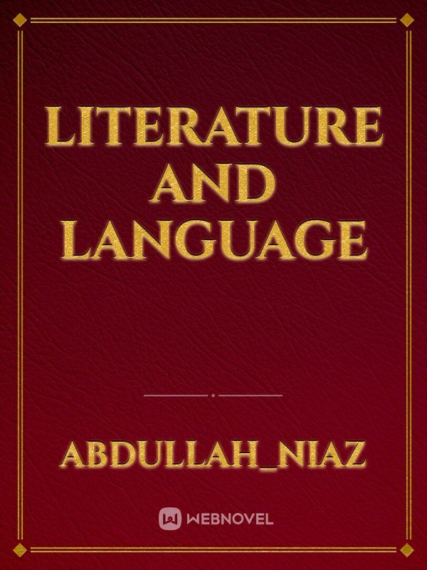 Literature and language Book