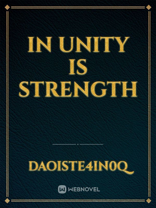 in unity is strength