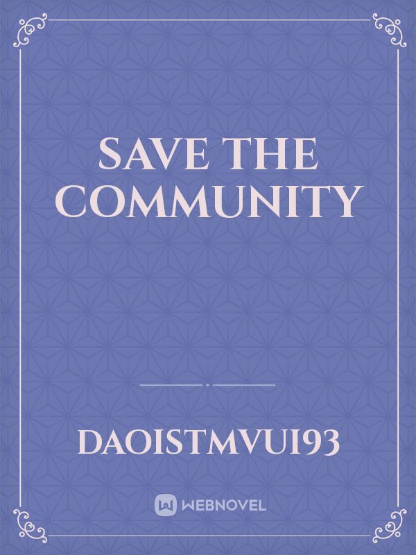 save the community