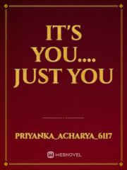 It's you.... Just you Book