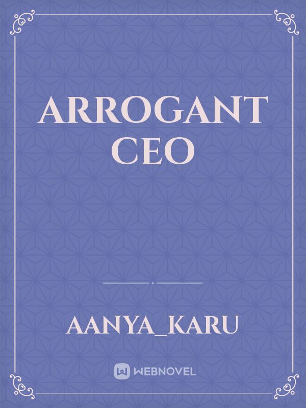 Arrogant CEO Book