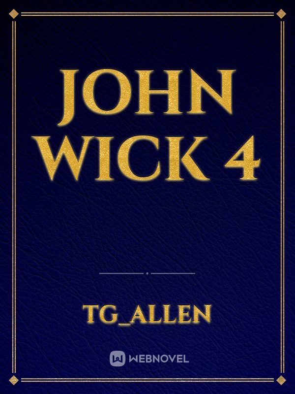 John Wick 4 Book