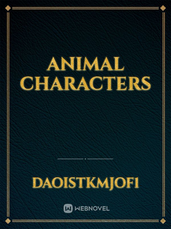 animal characters Book