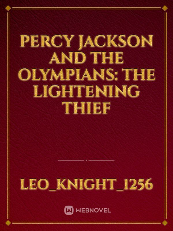 Percy Jackson and The Olympians: The Lightening Thief Book