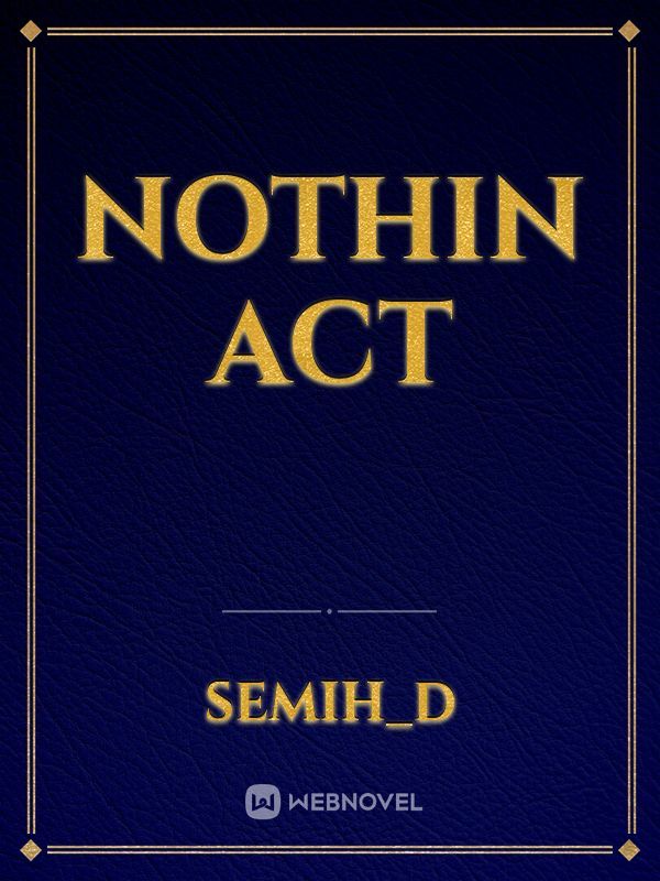 nothin act Book