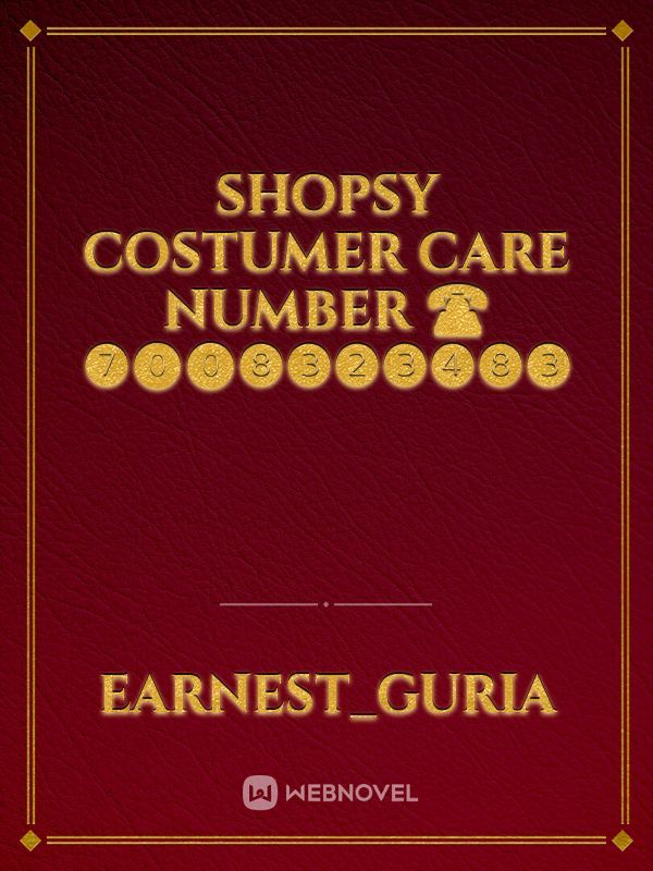 shopsy costumer care number ☎️ ❼⓿⓿❽❸❷❸❹❽❸