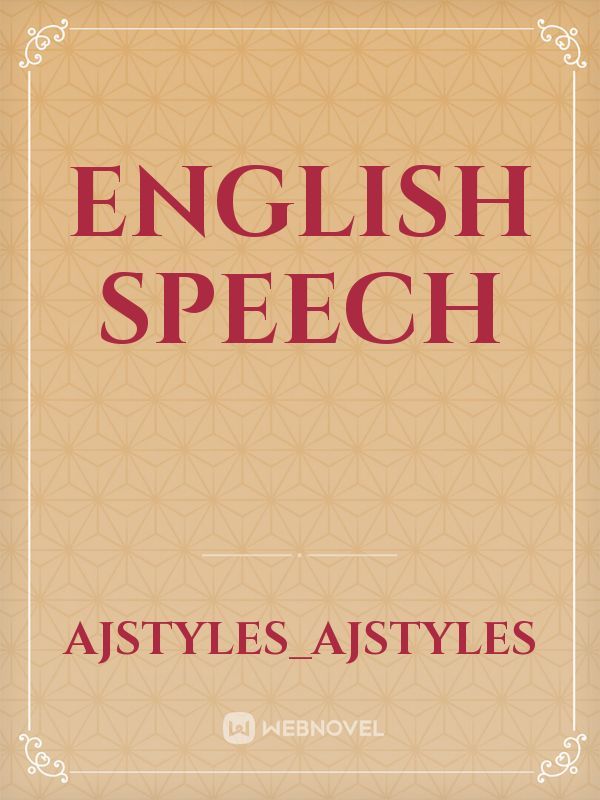 English speech
