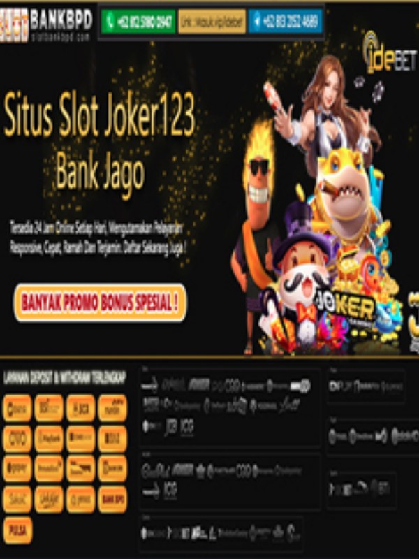 IDEBET - Situs Daftar Slot Gacor Joker123 Bank Jago 24 JAM Book