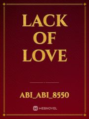 Lack of love Book