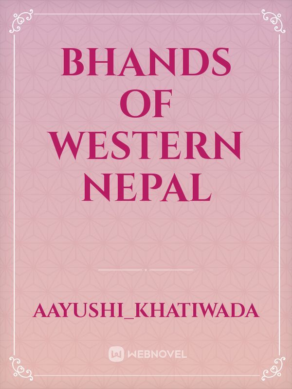 bhands of western nepal
