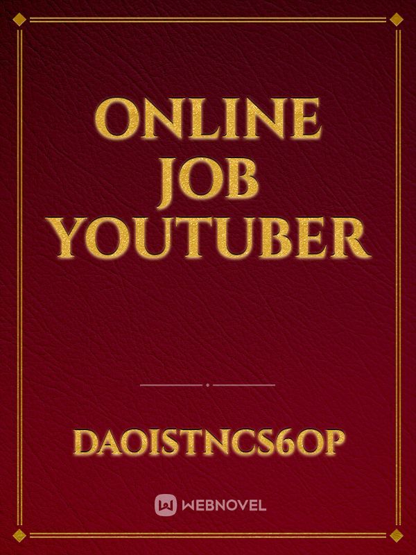 Online job YouTuber