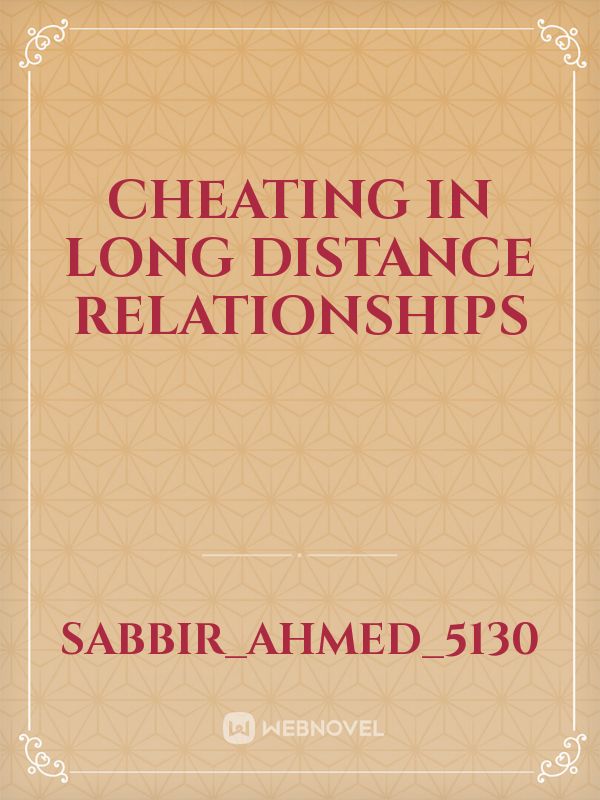 Cheating in long distance relationships Book