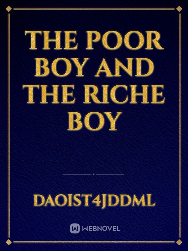 The poor boy and the riche boy Book