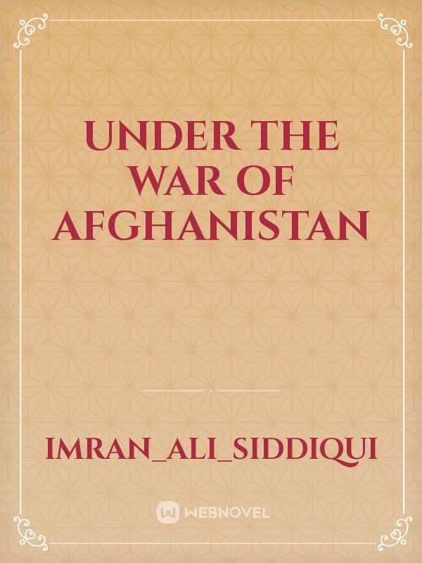 Under the war of Afghanistan Book