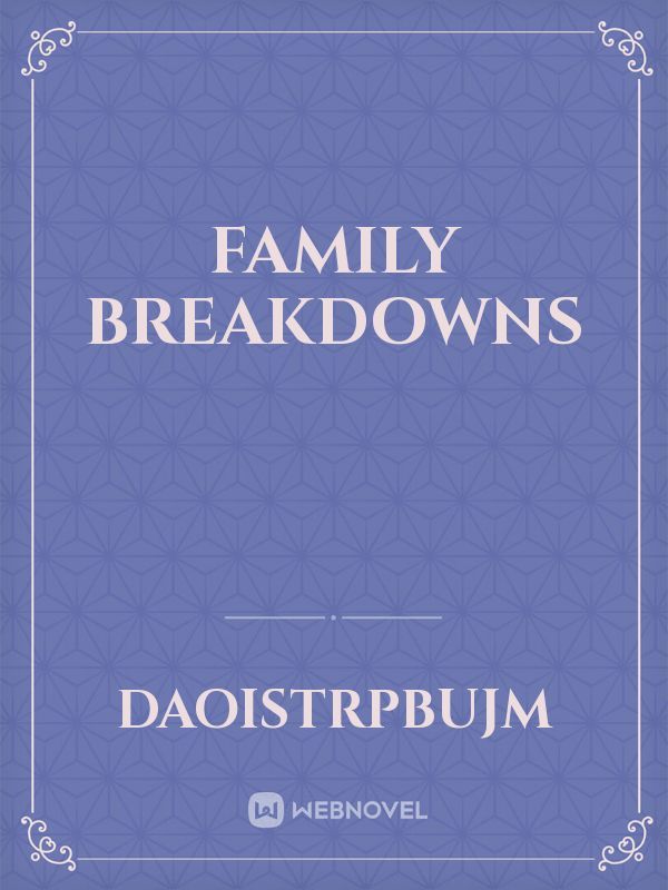 family breakdowns