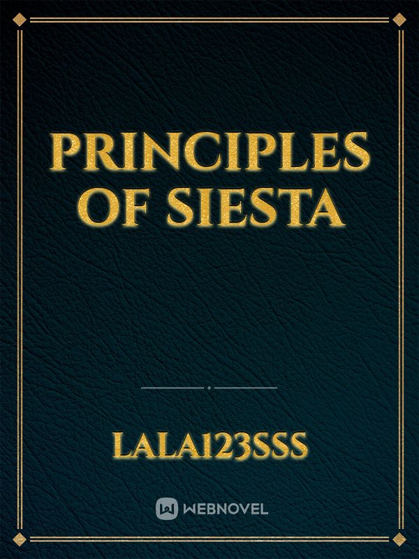 Principles Of Siesta Book