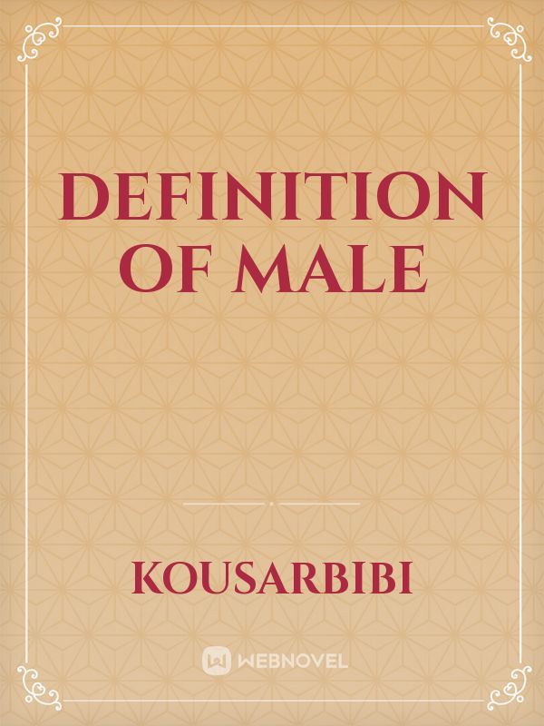 Definition of male