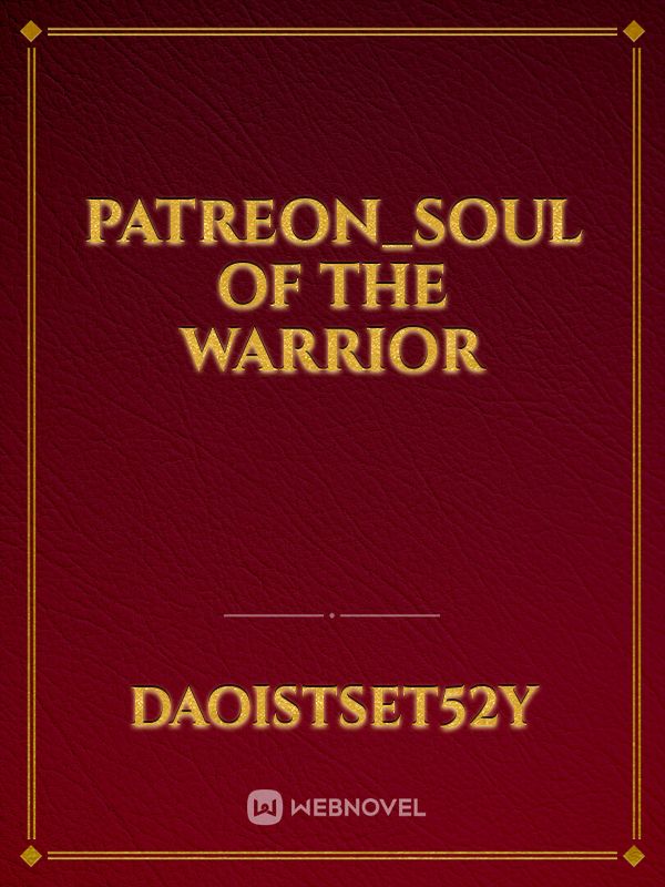 Patreon_Soul of the Warrior Book