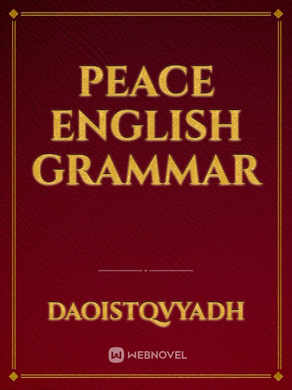 PEACE English GRAMMAR Book
