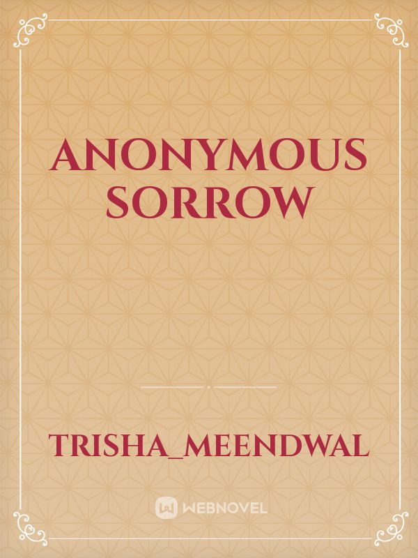 Anonymous Sorrow Book
