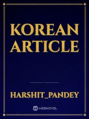 Korean article Book
