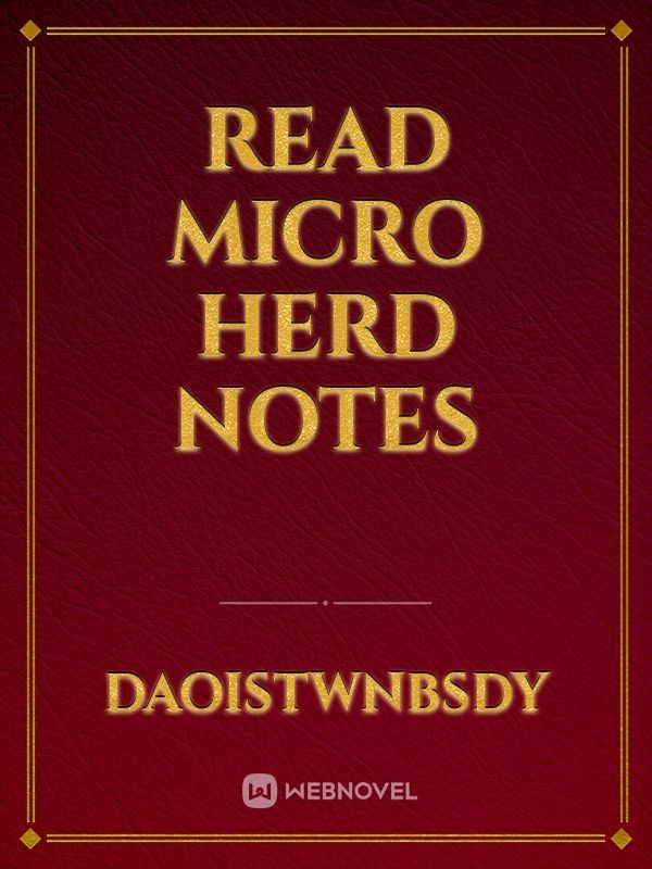 Read Micro Herd Notes