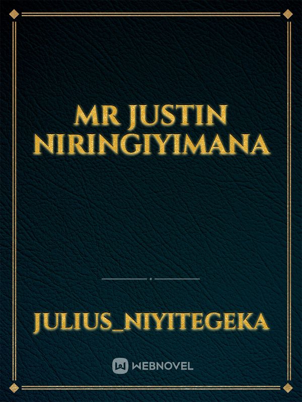 Mr Justin Niringiyimana Book