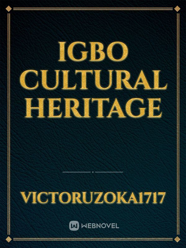IGBO CULTURAL HERITAGE Book