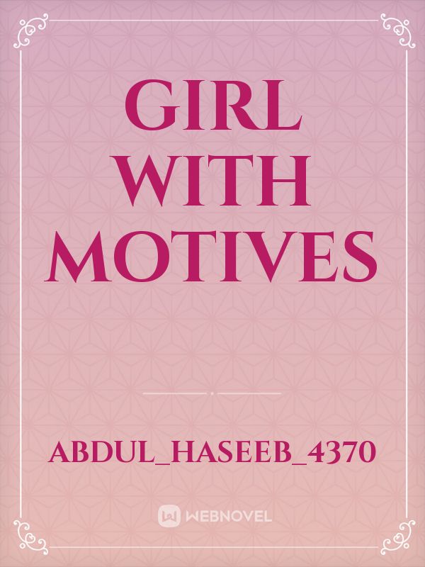 Girl with motives Book