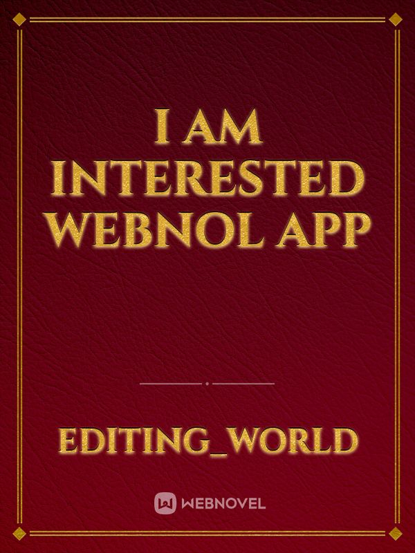 I am interested webnol app Book