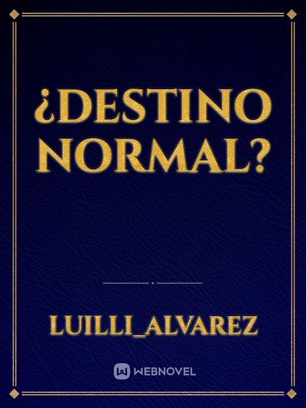 ¿Destino Normal? Book