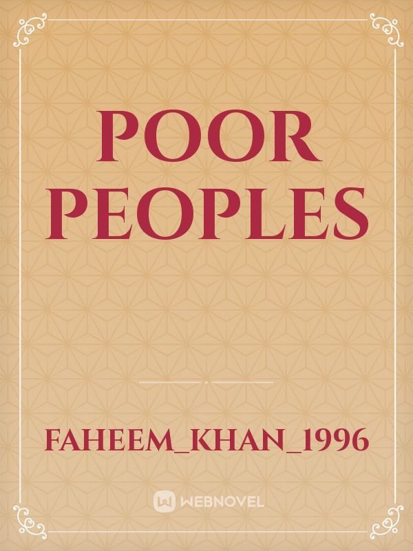 poor peoples