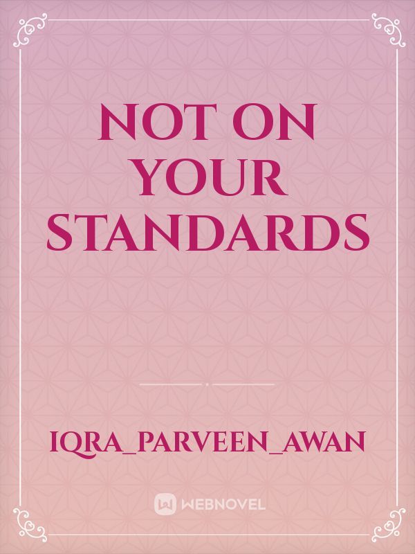 Not on your standards Book